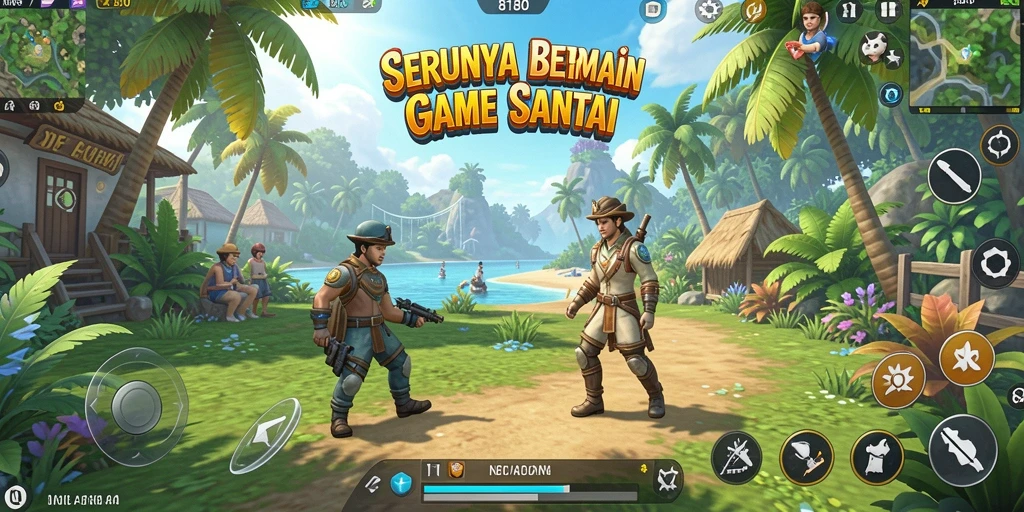 Screenshot permainan 8180 menampilkan grafik yang cerah dan gameplay yang menyenangkan.