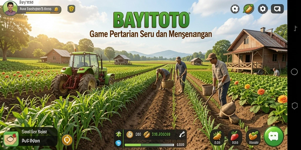 Tampilan menarik dari permainan BAYITOTO dengan fokus pada pertanian