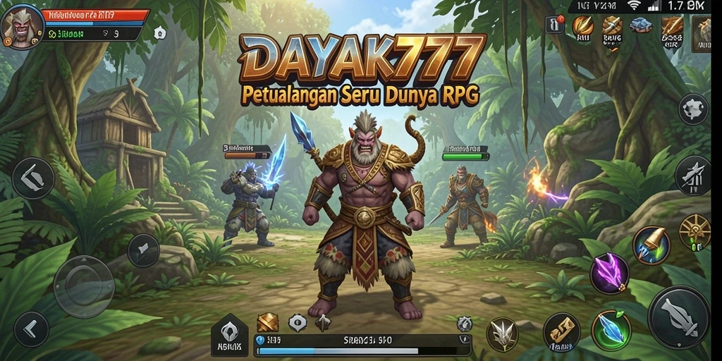 Tampilan seru gameplay RPG di DAYAK777 dengan aksi mendebarkan.