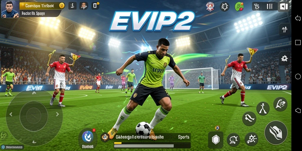 Tampilan permainan seru di EVIP2 dengan grafik tinggi.