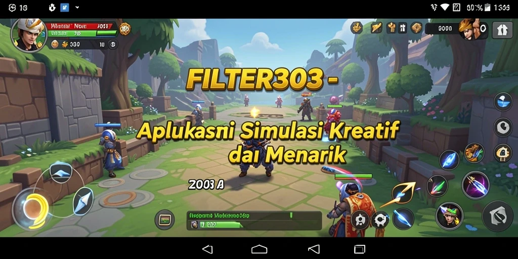 Tangkapan layar gameplay FILTER303 yang menampilkan simulasi interaktif yang menarik.