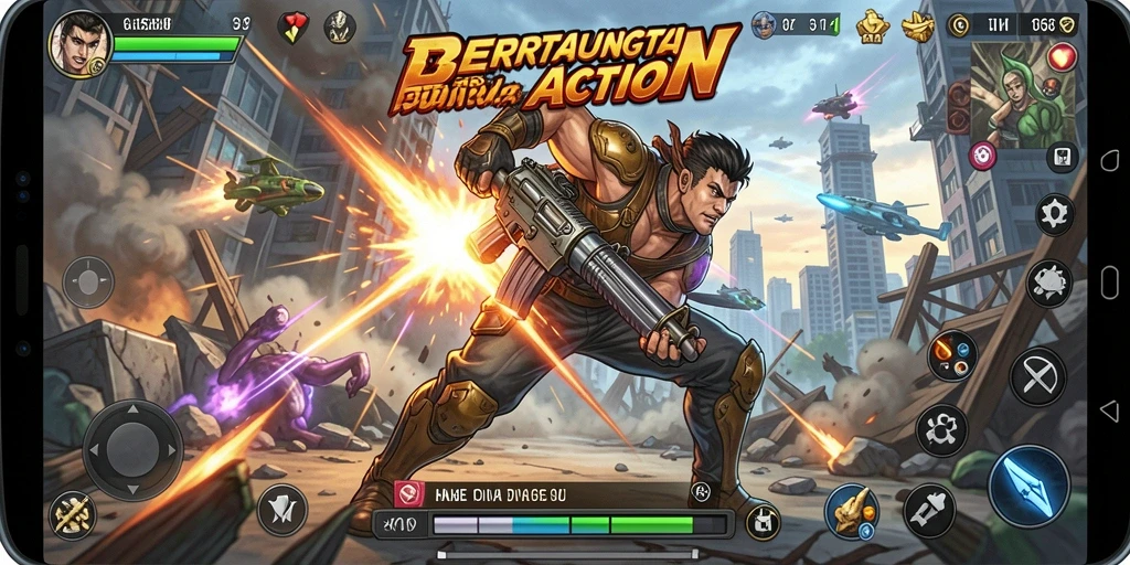 Tampilan gameplay mendebarkan dalam G668 dengan aksi seru dan grafis memukau.
