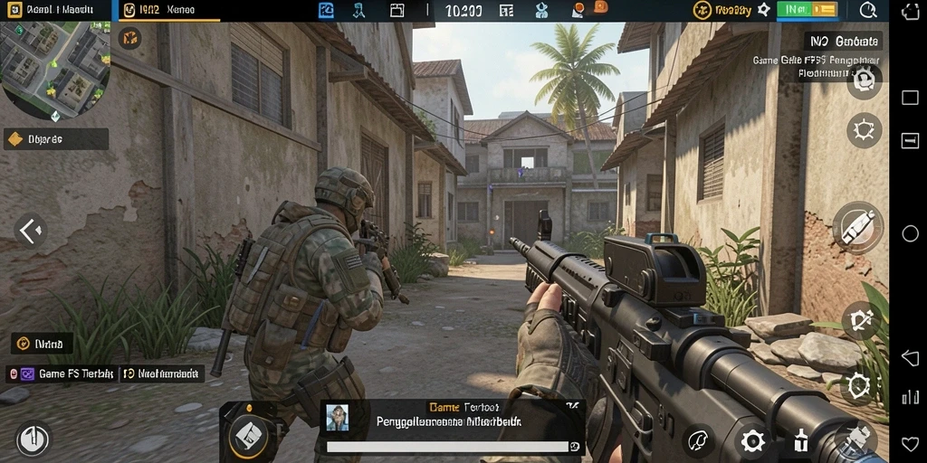 Gameplay IN22 yang intens dan mendebarkan di tengah pertempuran.