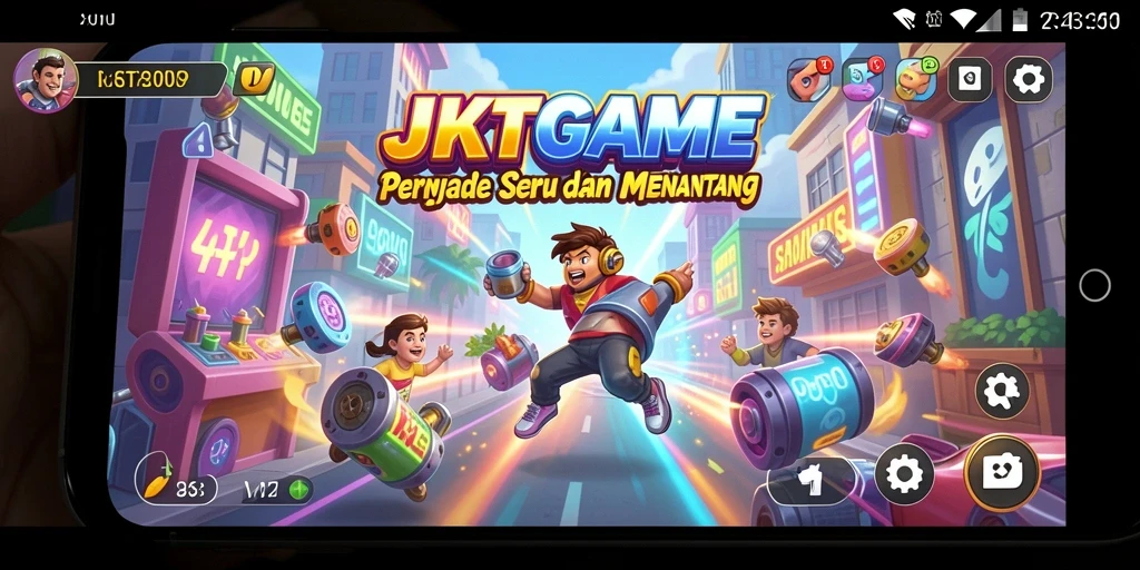 Gameplay seru JKTGAME dengan tantangan arcade yang menarik.