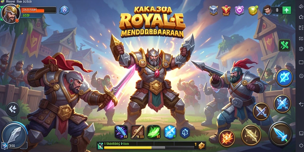 Tampilan aksi mendebarkan dalam KAKA303 Battle Royale.