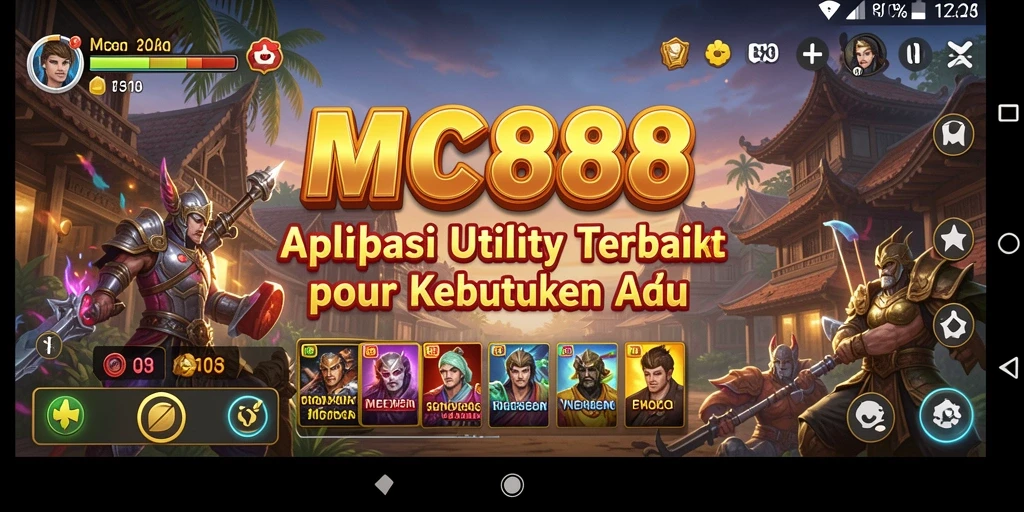 Tampilan antarmuka MC888 yang intuitif dan menarik.