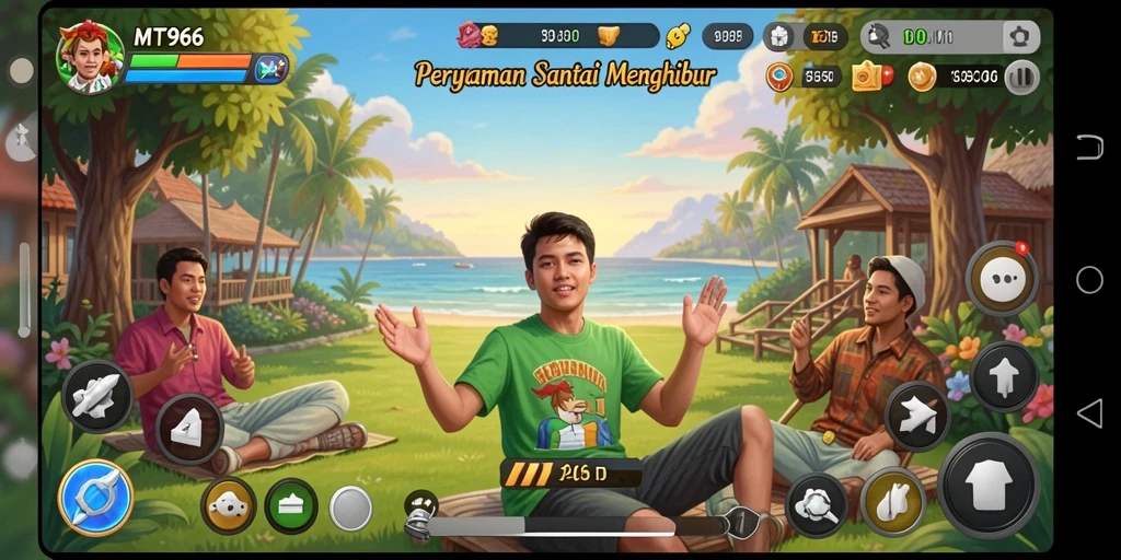 Screenshot gameplay MT966 yang penuh keseruan dan tantangan.