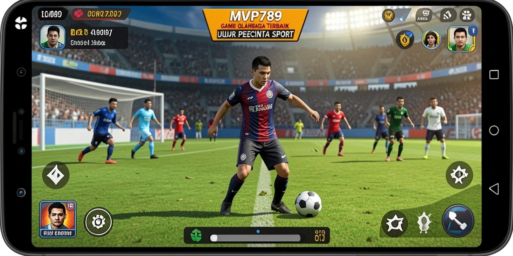 Screenshot gameplay <strong>MVP789</strong> menampilkan aksi olahraga yang seru dan menegangkan.
