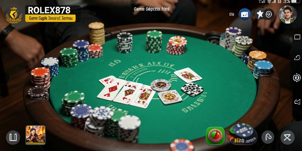 Gameplay seru Gaple di ROLEX878 dengan grafik menarik.
