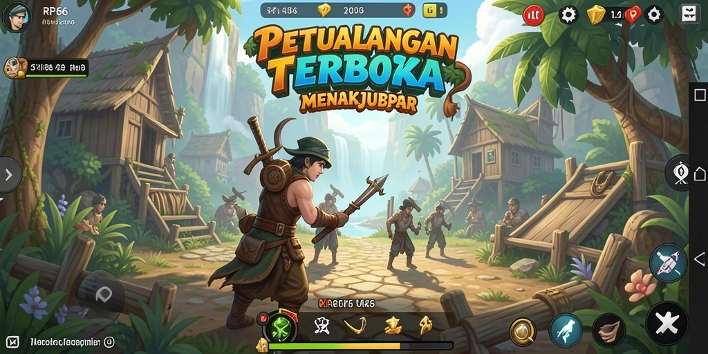 Screenshot gameplay RP66 yang menunjukkan dunia terbuka yang luas.