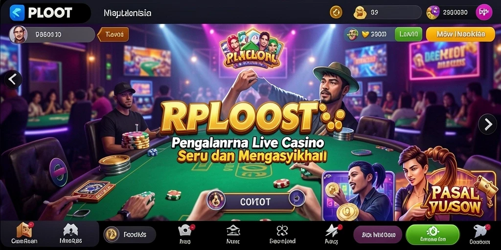 Gameplay seru dan interaksi dealer langsung di RPLOOT.