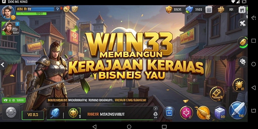 Screenshot gameplay WIN33 menampilkan pengelolaan bisnis yang seru.