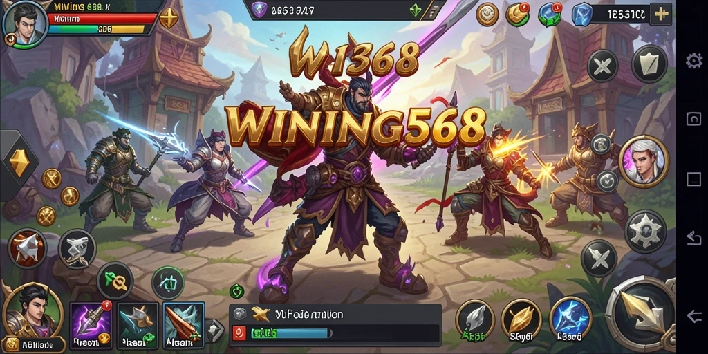 Tampilan gameplay SLG yang menegangkan dan strategis di WINNING568.